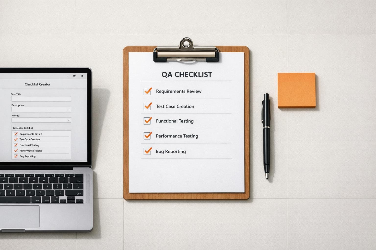 QA Checklist Creator for Seamless Testing